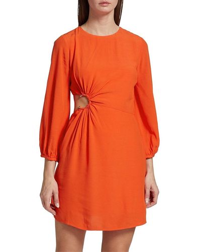 Ba&sh Bonica Cutout Mini Dress - Orange