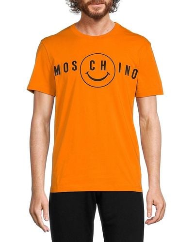 Moschino Logo Graphic Tee - Orange