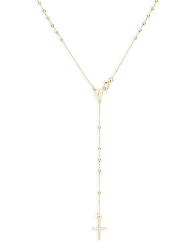 Saks Fifth Avenue Saks Fifth Avenue 14k Rosary Y-necklace - White
