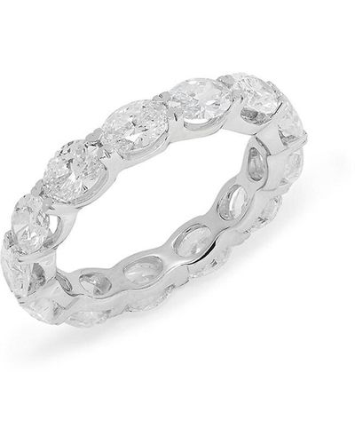 Badgley Mischka 14K & 4.16 Tcw Lab-Grown Diamond Eternity Ring - White