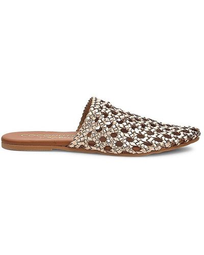 Matisse Every Woven Leather Mules - White