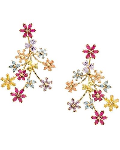 Kate Spade Plated Metal & Cubic Zirconia Earrings - Metallic