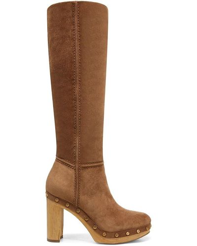 Veronica Beard Glendale Suede Knee-high Boots - Brown