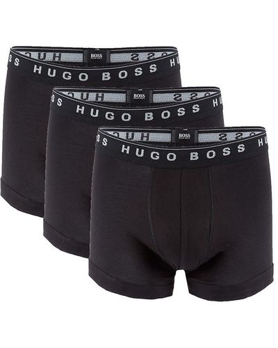 BOSS 3-Pack Logo Briefs - Black