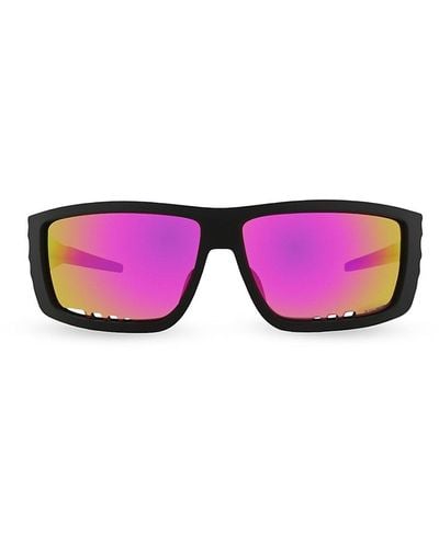 Philipp Plein 64Mm Shield Sunglasses - Pink