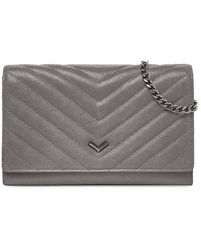 Botkier Soho Quilted Leather Chain Wallet - Gray