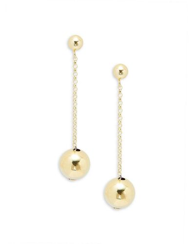 Saks Fifth Avenue 14k Yellow Gold Ball Drop Earrings - Metallic