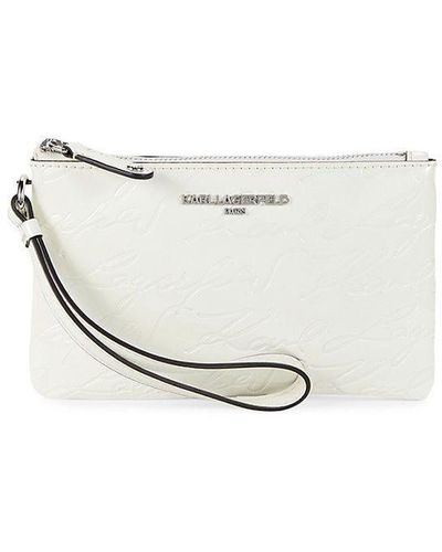 Karl Lagerfeld Wine Leather Evening Clutch Bag – AUMI 4