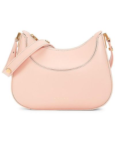 Marni Mini Leather Hobo Bag - Pink