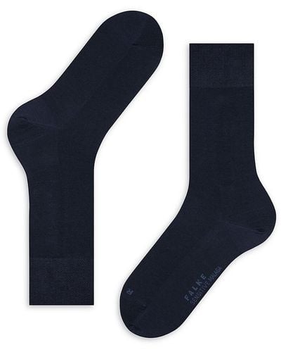 FALKE Sensitive Malaga Logo Crew Socks - Blue