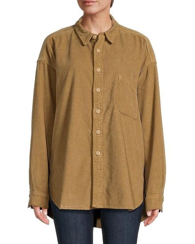 NSF Imari Oversized Shirt Jacket - Natural