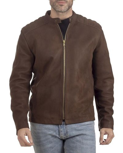 Frye Leather Jacket - Brown