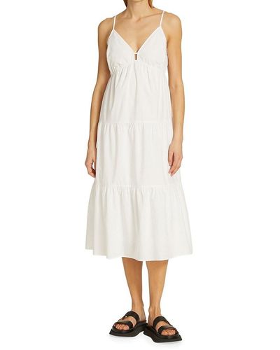 Rails Avril Tiered Midi Dress - White