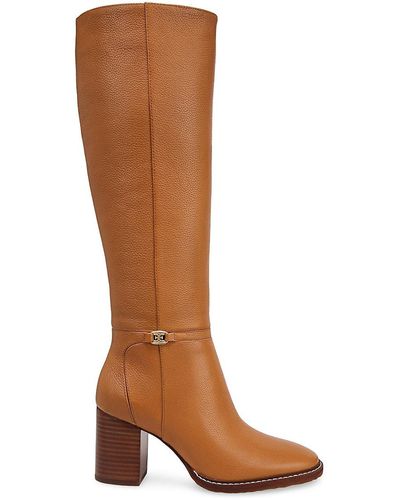 Sam Edelman Elsy Leather High Boots - Brown