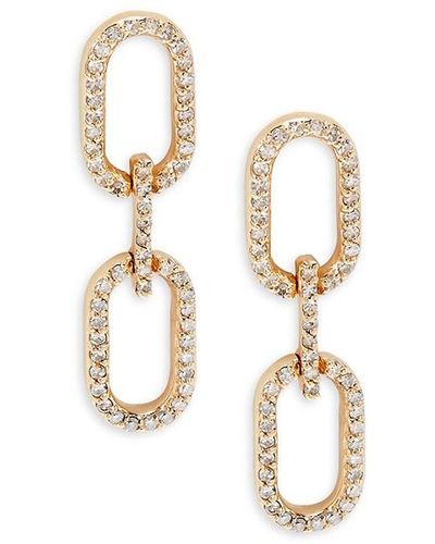 Effy 14k Yellow Gold & 1.98 Tcw Diamond Link Earrings - White
