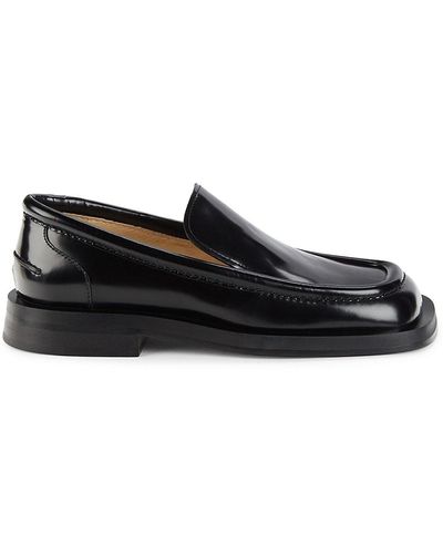 Proenza Schouler Square Toe Patent Leather Loafers - Black