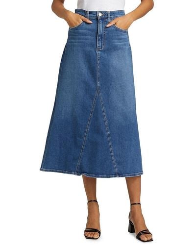 Joe's Jeans The Tulie Denim Midi Skirt - Blue