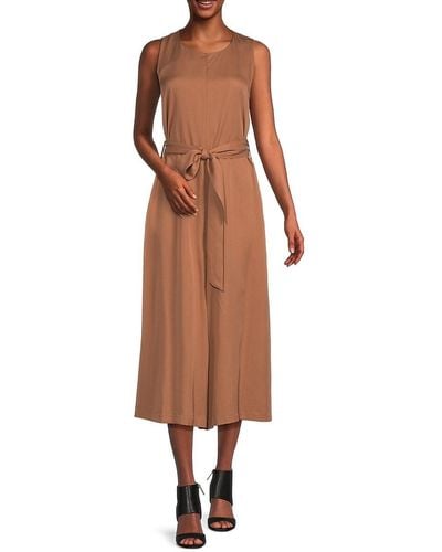 French Connection Arielle Cropped Jumpsuit - Brown