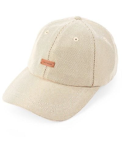 Cole Haan Two-Tone Canvas Street Style Baseball Cap - Natural