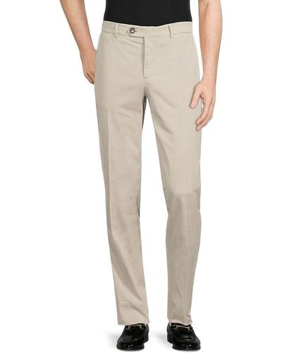 Brunello Cucinelli Flat Front Trousers - Grey