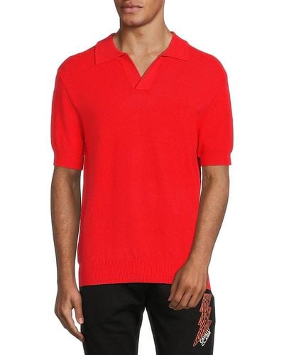 Truth Elbow Sleeve Polo - Red