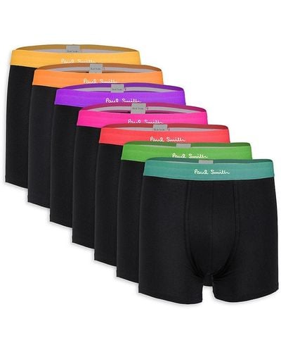 Paul Smith 7-Pack Logo Band Boxer Briefs - Black