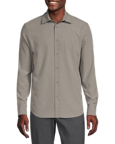 Kenneth Cole Solid Shirt - Gray
