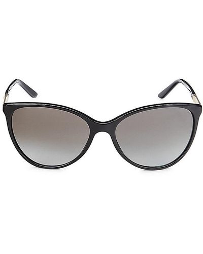 Versace Pilot 58mm Cat Eye Sunglasses - Gray
