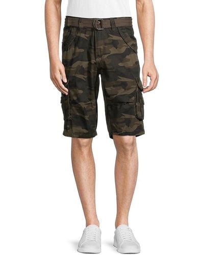 Xray Jeans X Ray Camouflage Cotton Cargo Shorts - Multicolor