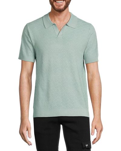 Tahari 'Johnny Collar Polo Sweater - Green
