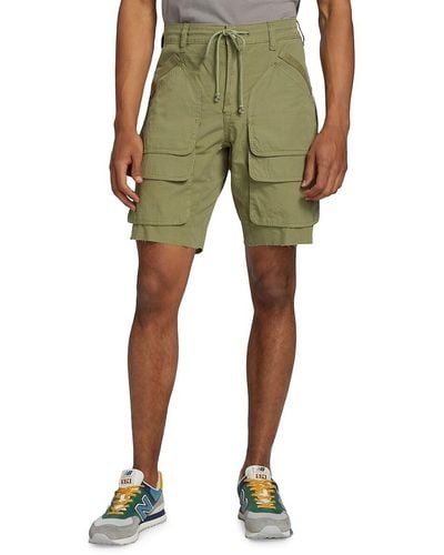 Hudson Jeans Tracker Layered Cargo Shorts - Green