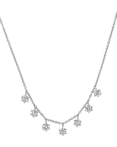 Meira T 14k White Gold & Sapphire Necklace - Metallic