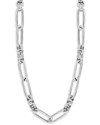 Effy ENY Sterling Silver Link Chain 18" Necklace - Metallic