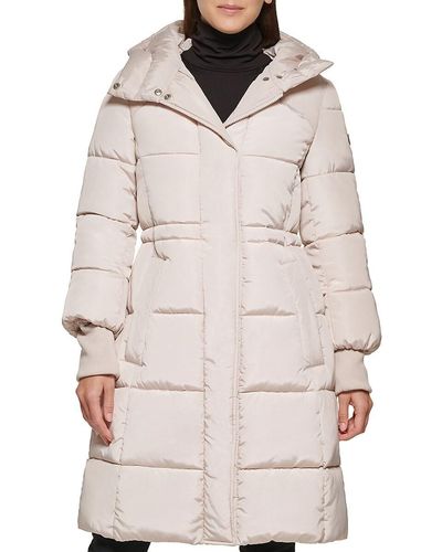 Kenneth Cole Puffer Anorak - Natural