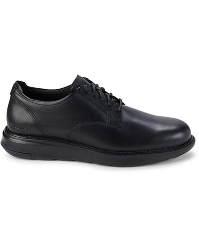 Cole Haan Grand Atlantic Leather Low Top Sneakers - Black