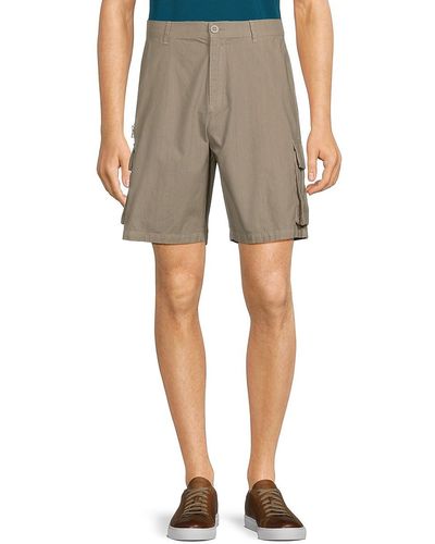 John Elliott Solid Cargo Shorts - Grey