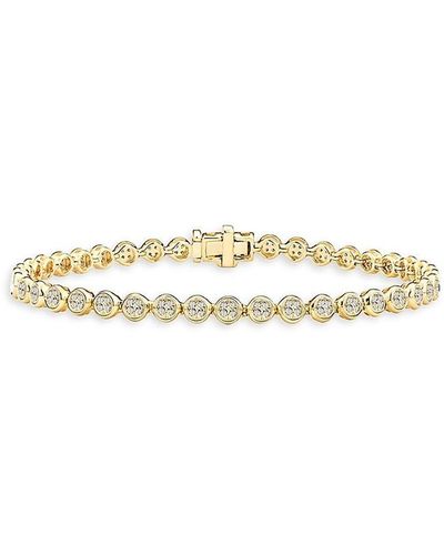 Gabi Rielle Love Struck Blingline 14k Gold Vermeil & Cubic Zirconia Tennis Bracelet - White