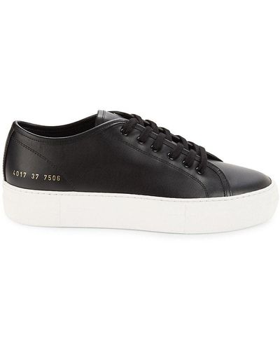 Common Projects Tournament Leather Platform Sneakers on SALE | Saks OFF 5TH