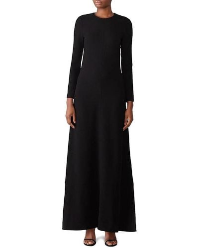 Co. Solid A Line Maxi Dress - Black