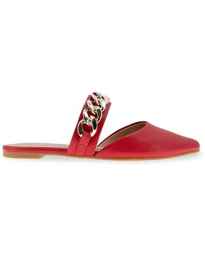 BCBGeneration Ester Curblink Flat Mules - Red