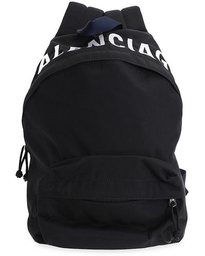 Balenciaga Logo Backpack - Black