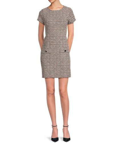 Bebe Tweed Mini Dress - Multicolour