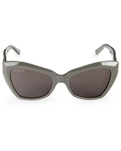 Balenciaga 56mm Cat Eye Sunglasses - Grey
