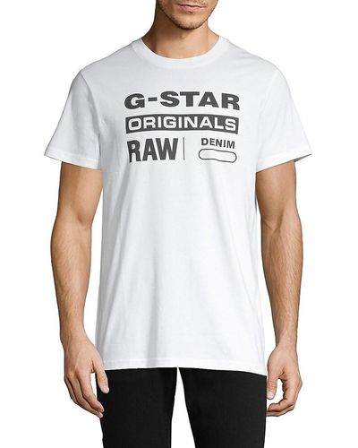 G-Star RAW Graphic 8 Round Neck T-shirt - White