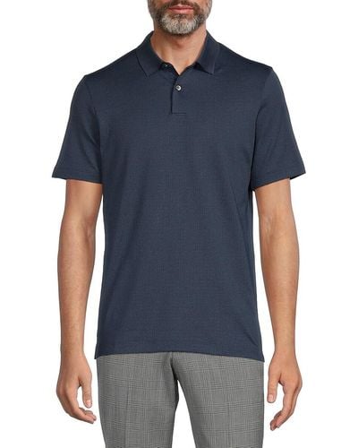 Theory Textured Polo - Blue