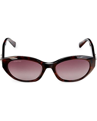 Swarovski 53mm Oval Sunglasses - Multicolour