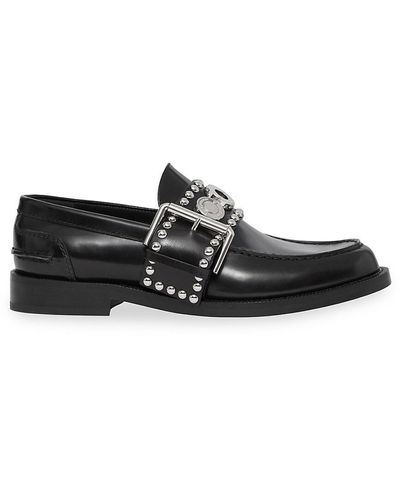 Burberry Marita Leather Loafers - Black