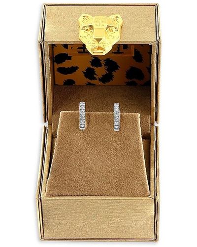 Effy Golden Finds 14k Yellow Gold & 0.41 Tcw Diamond Earrings - White