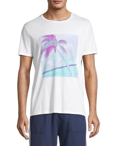 ATM 'Palm Tree Crewneck Tshirt - White