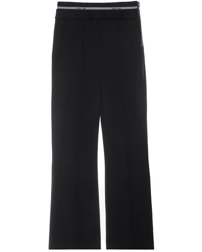 Helmut Lang Side-zip Ponte Trousers - Black